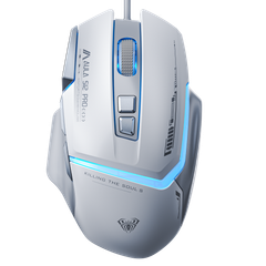 Chuột Gaming Aula có dây S12 PRO Trắng Xám