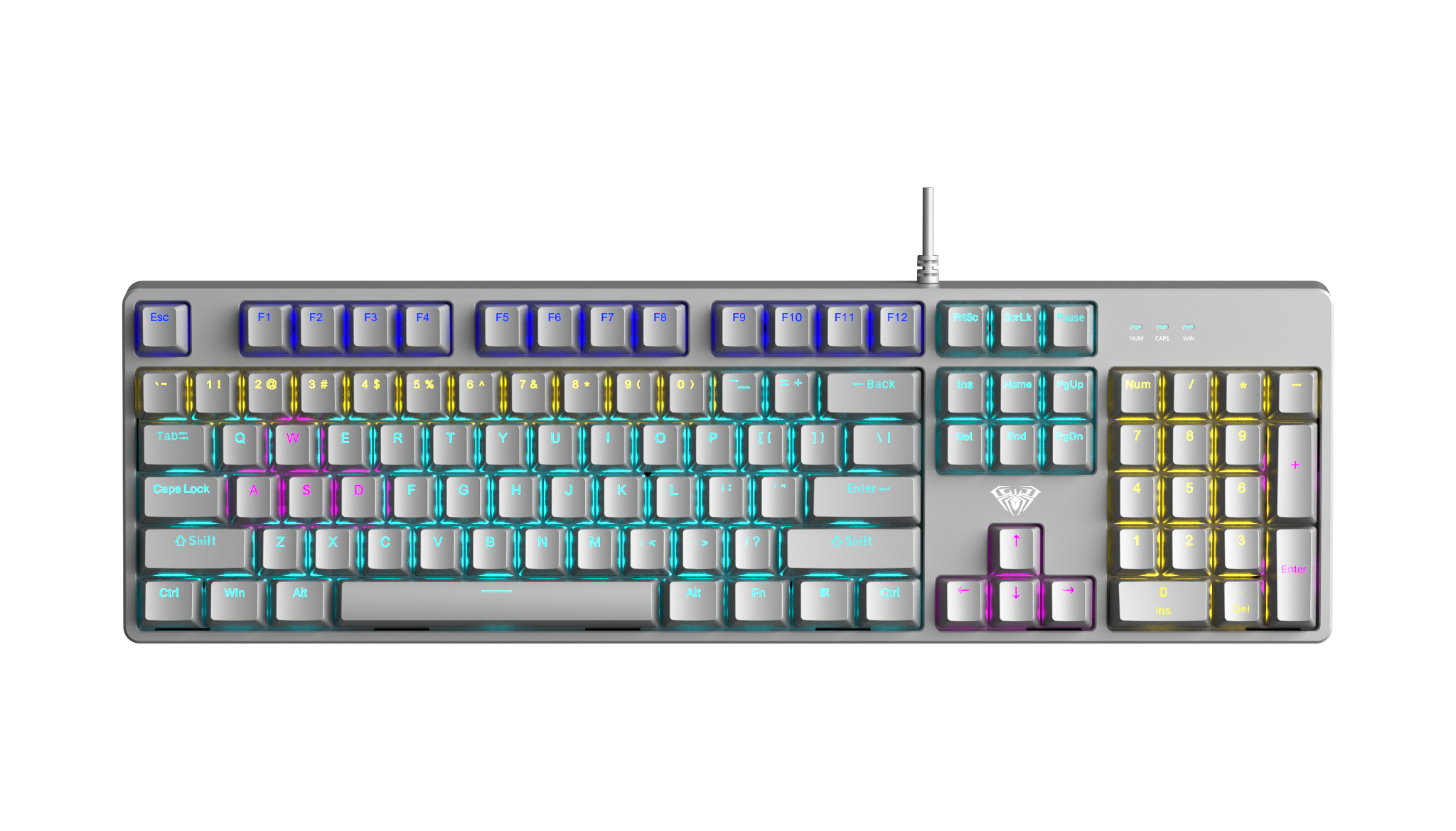 BÀN PHÍM CƠ GAMING AULA S2022 PRO (4265) Xám - Có dây