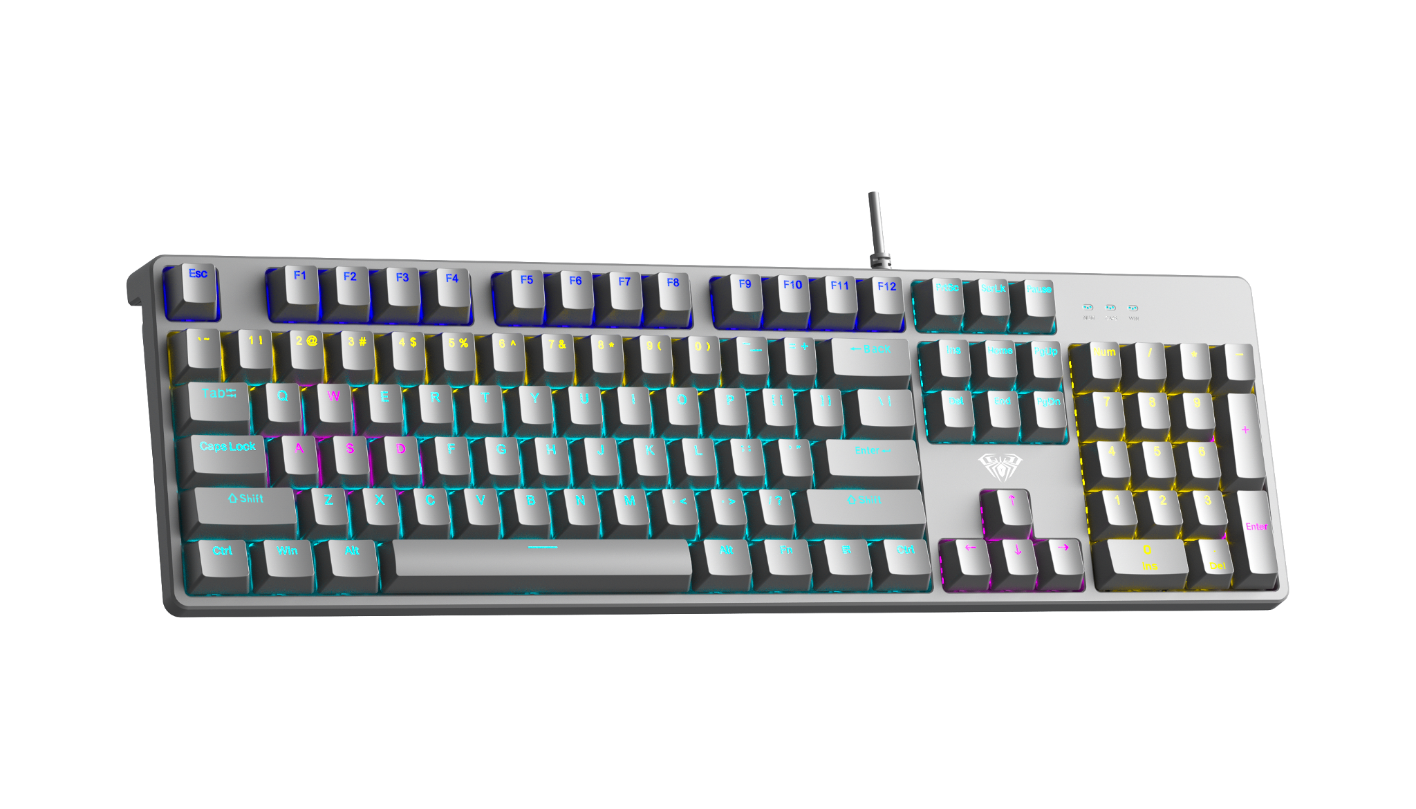 BÀN PHÍM CƠ GAMING AULA S2022 PRO (4265) Xám - Có dây