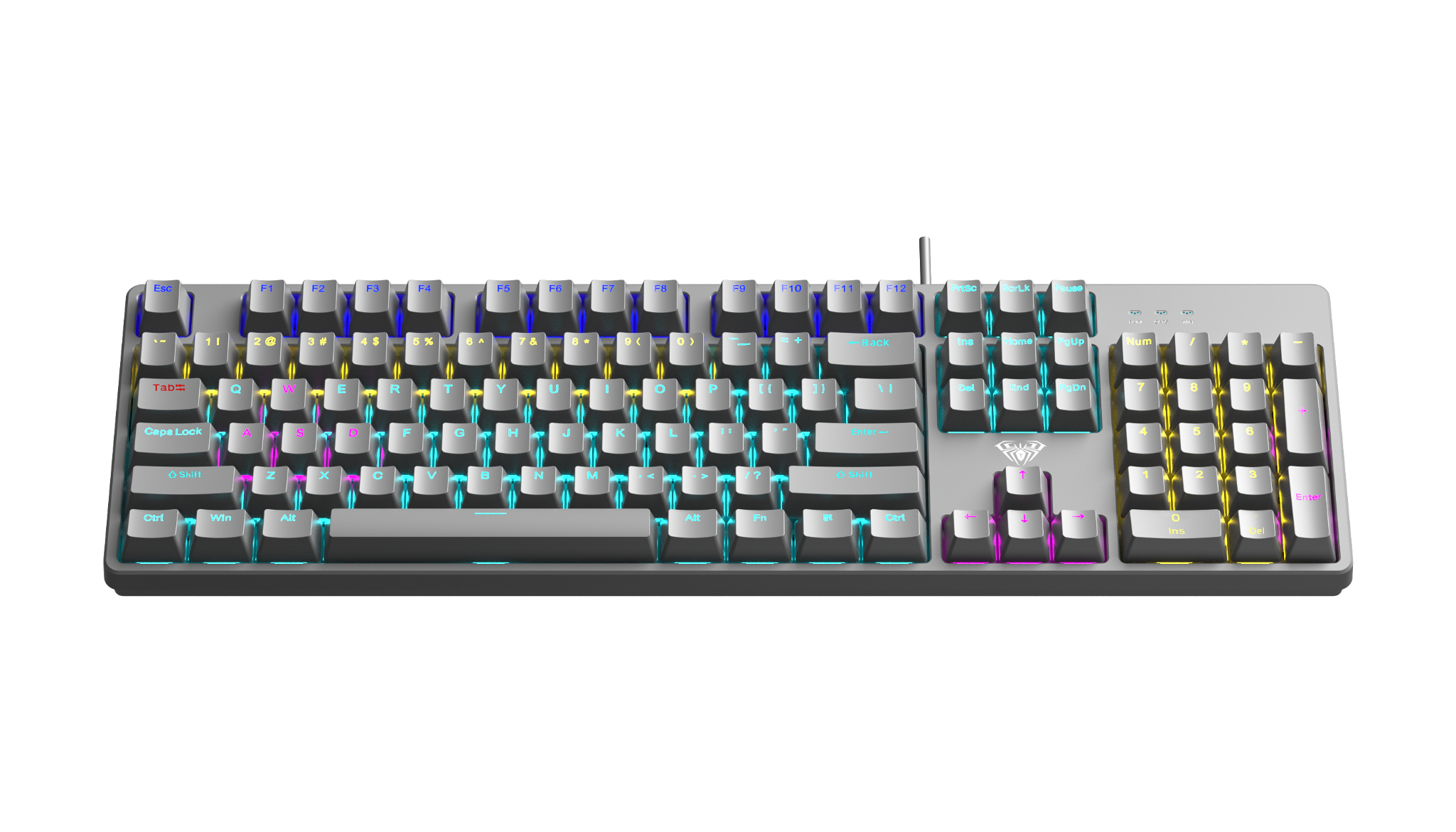 BÀN PHÍM CƠ GAMING AULA S2022 PRO (4265) Xám - Có dây