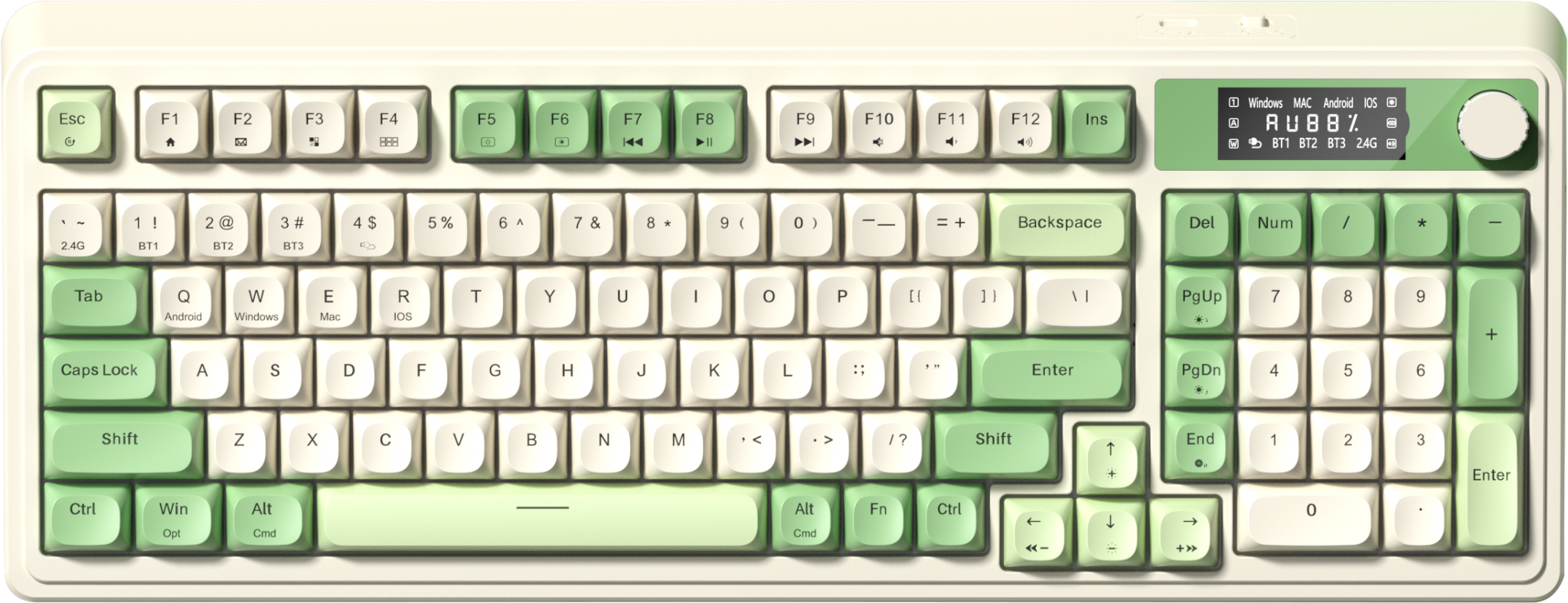 BÀN PHÍM GIẢ CƠ GAMING 3 MODE AULA S99 PRO