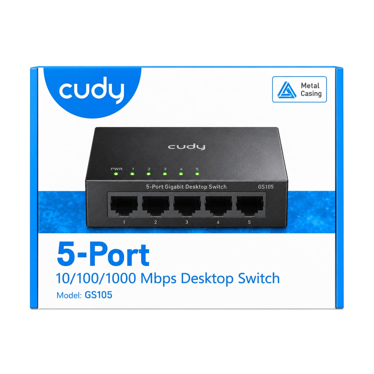 Switch Cudy 5 Port Gigabit GS105 Vỏ Kim Loại
