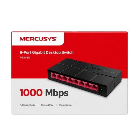 Bộ chia mạng Mercusys MS108G 8 Cổng 10/100/1,000 Mbps