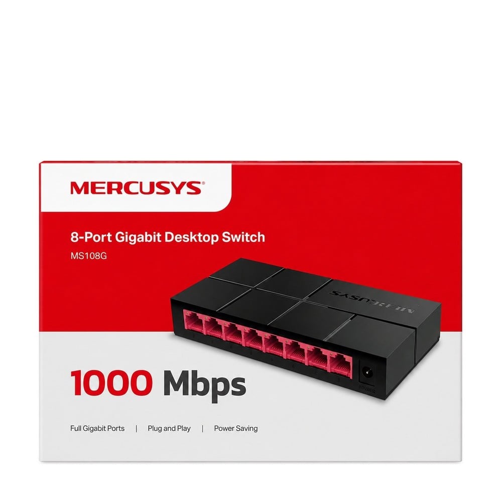 Bộ chia mạng Mercusys MS108G 8 Cổng 10/100/1,000 Mbps