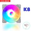 Fan LED RGB CoolMoon K8 (RGB Fixed, Không Cần Hub) Trắng
