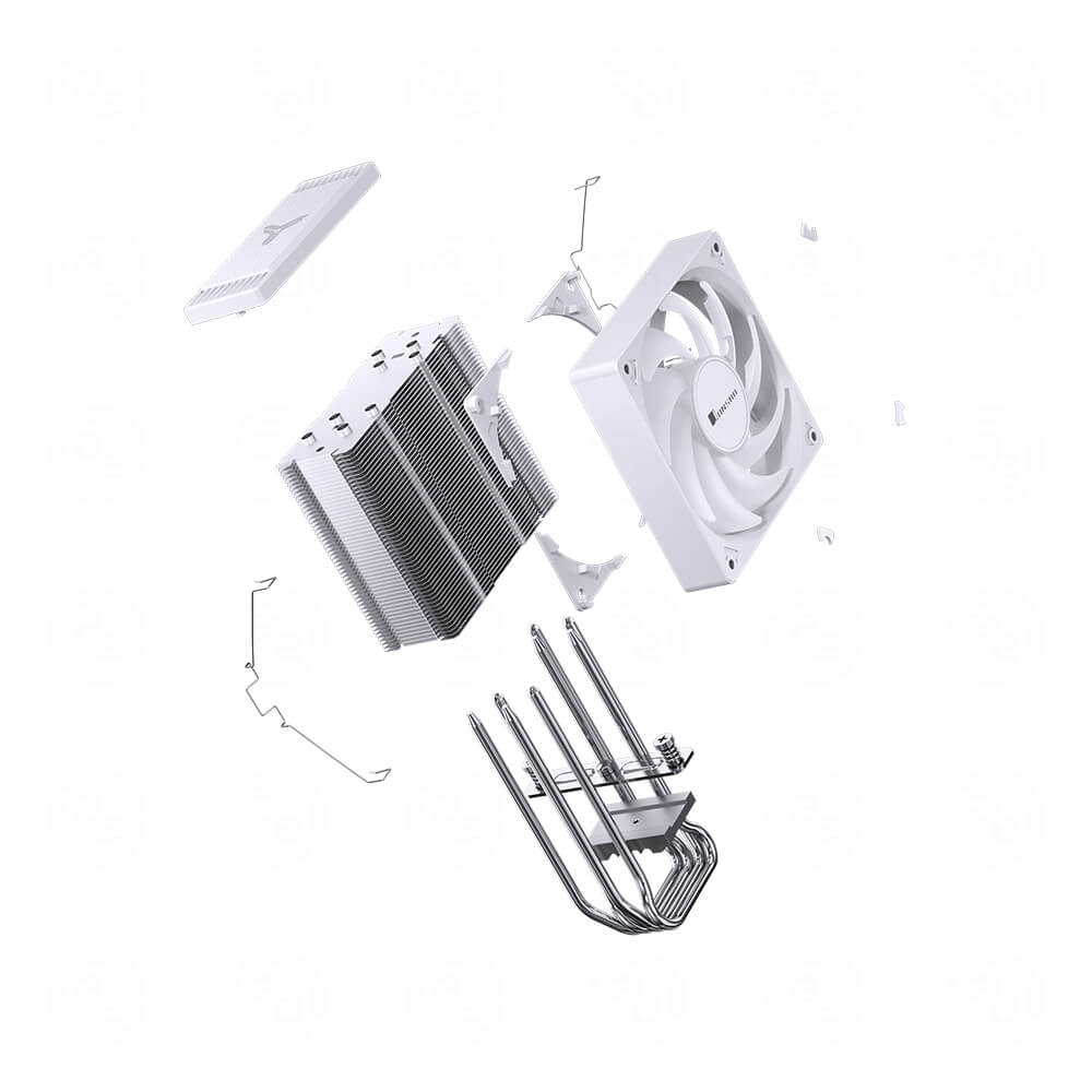 Tản nhiệt khí Jonsbo CR-1000 EVO ARGB Trắng