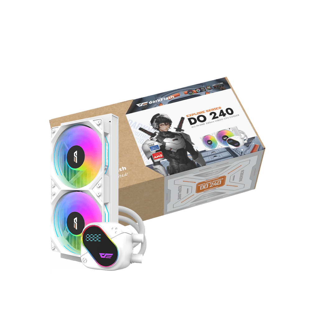 Tản nhiệt nước AIO DARKFLASH DO240 Trắng