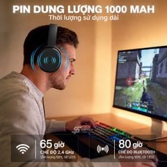 Tai Nghe Gaming AULA G7 Pro 5323 Đen Không Dây
