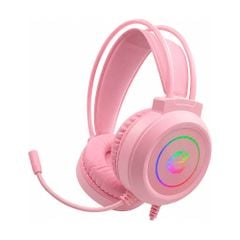Tai Nghe Gaming Có Dây HT-98 (USB) Led RGB – Sound 7.1 (Đen, Hồng)