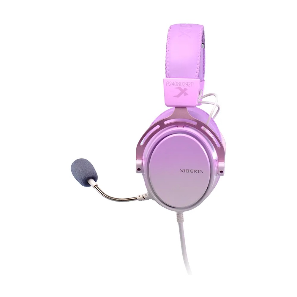 Tai Nghe GAMING Có Dây Xiberia S19U Pro | Đen Gold/Tím, RGB, Virtual 7.1, OverEar