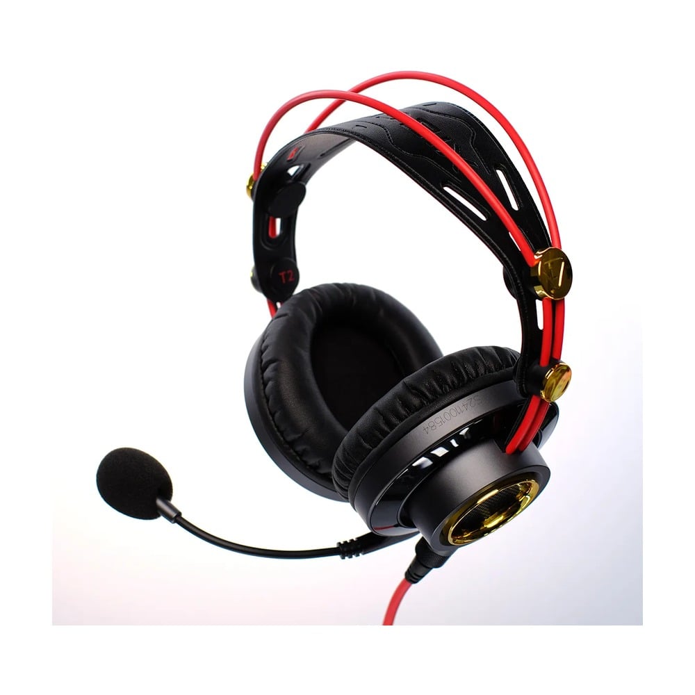 Tai Nghe Gaming Có Dây Xiberia T2 | Đen Đỏ, RGB, Virtual 7.1, OverEar
