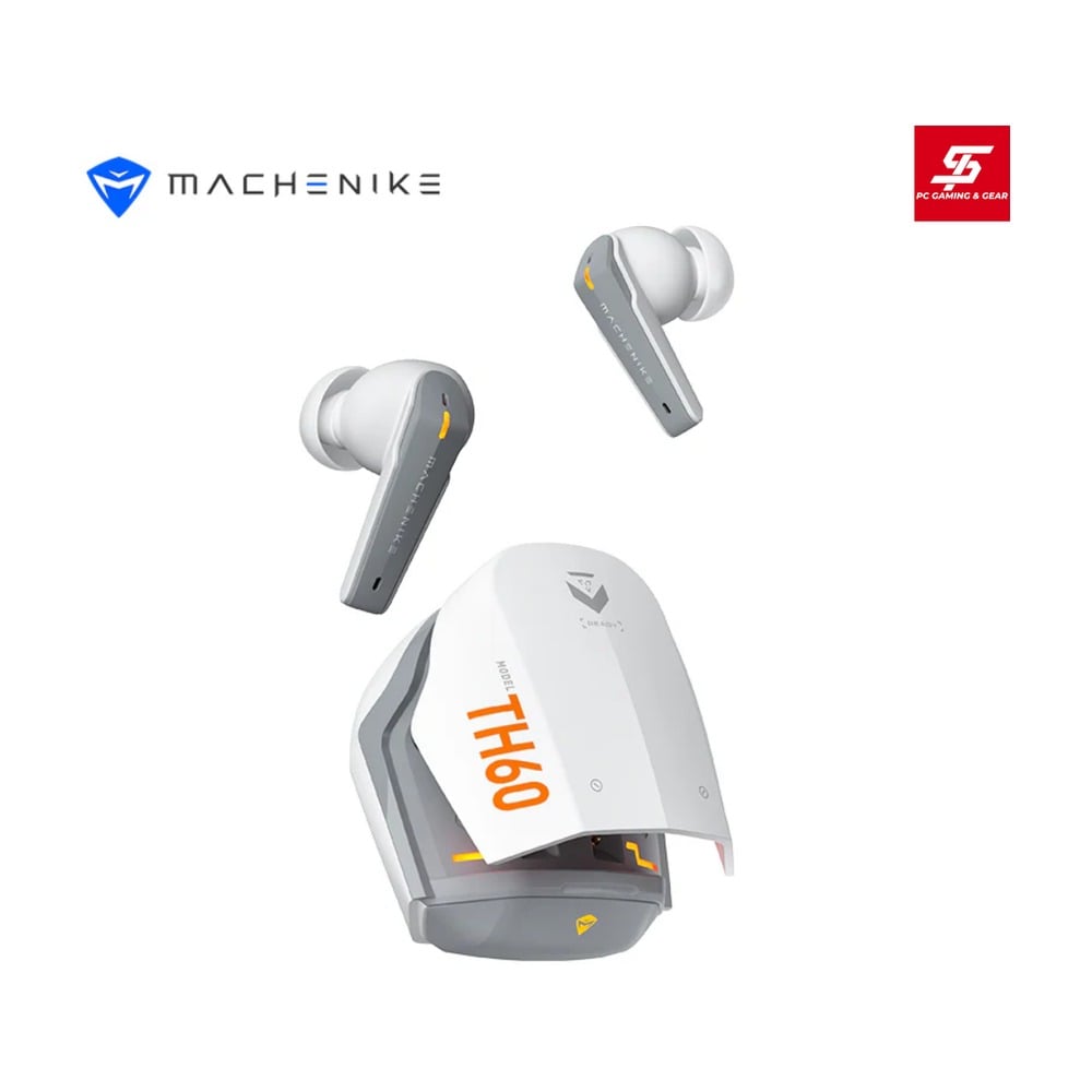 Tai nghe Machenike TH60 TWS Bluetooth (Earphones, Trắng)