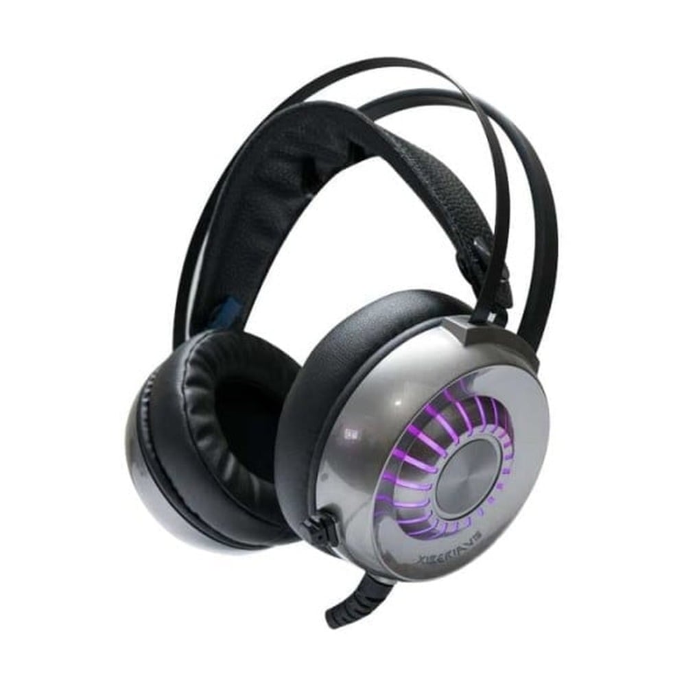 Tai Nghe XIBERIA Có Dây V15 7.1 Grey RGB | Xám Đen, RGB, Virtual 7.1, OverEar