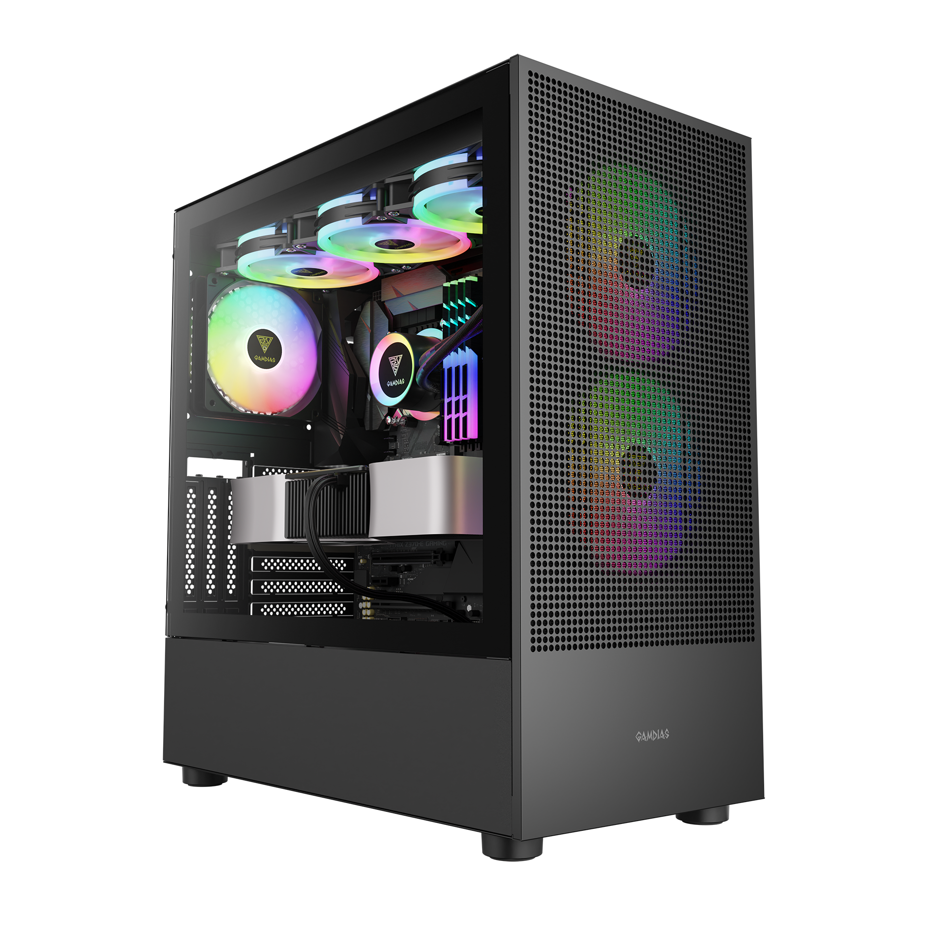 Vỏ case GamdiasTALOS E3 MESH ELITE Đen
