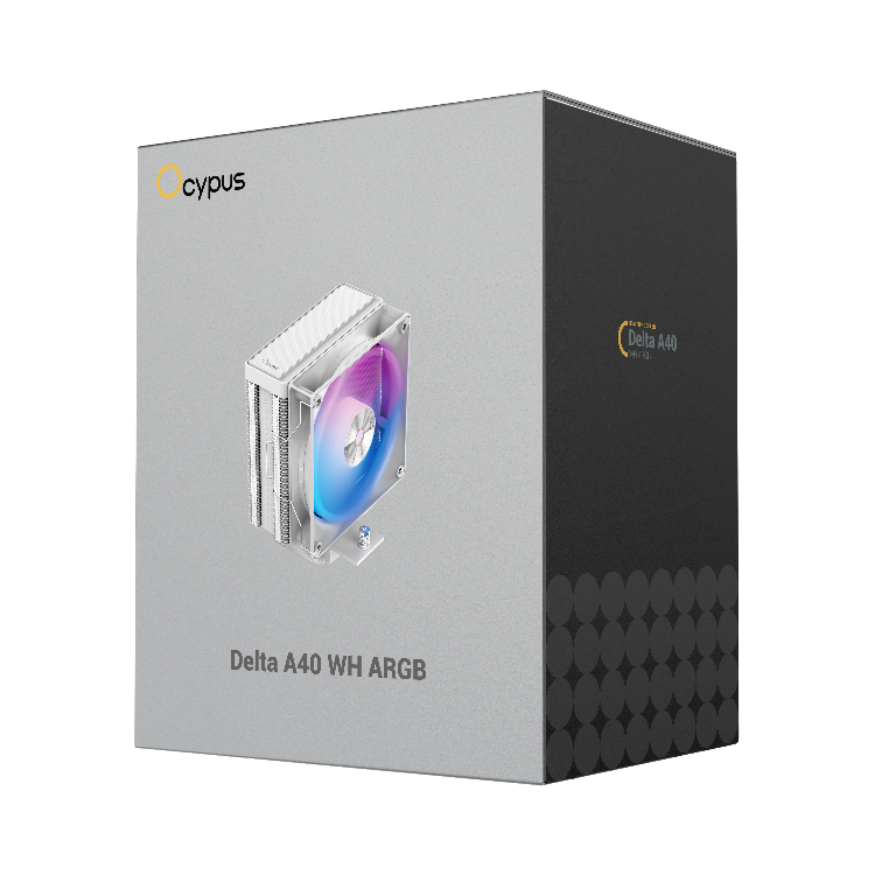 Tản nhiệt khí Ocypus Delta A40 BK ARGB Trắng