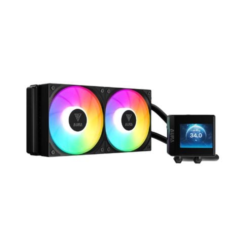 Tản Nhiệt Nước AIO Gamdias Aura GL240 Lite II LCD Đen