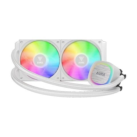 Tản nhiệt nước AIO Gamdias AURA GL240 V2 ARGB Trắng