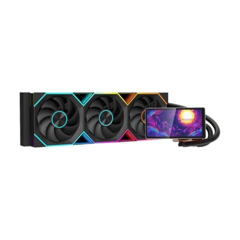 Tản nhiệt nước AIO Leopard Proflow 360 LCD ARGB Đen