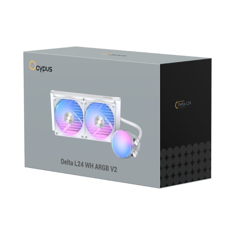 Tản nhiệt nước AIO Ocypus Delta L24 BK ARGB V2 Trắng