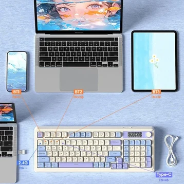 BÀN PHÍM GIẢ CƠ GAMING 3 MODE AULA S99 PRO