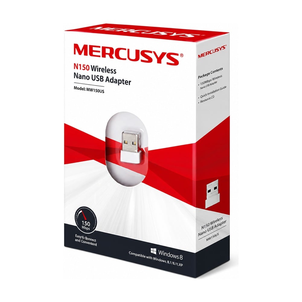 Thiết bị thu sóng Wi-Fi / USB Wi-Fi Mercusys MW150US Nano