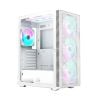 Vỏ Case Montech X3 Glass ATX/M-ATX/ITX Trắng Kèm Fan