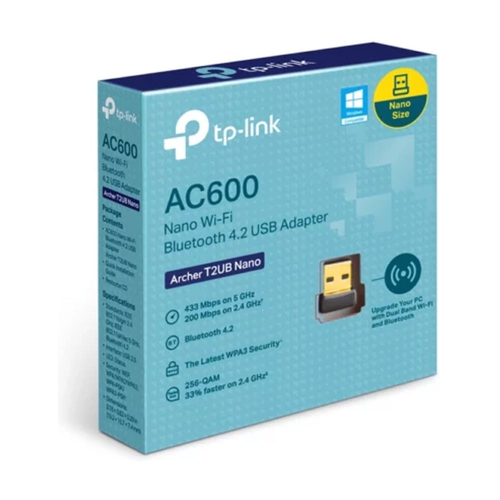 TP-link Archer T2UB AC600 – USB WiFi Nano Bluetooth 4.2