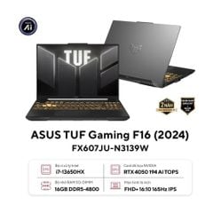 Laptop ASUS TUF Gaming F16 FX607JU-N3139W (i7-13650HX | RTX4050 | 16 inch WUXGA | 16GB | 512GB | Win 11 Home | Xám)