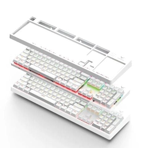 Phím Cơ GV999 (Blue Switch Trắng) Có Dây