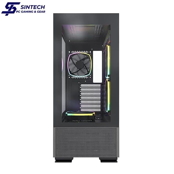 Vỏ Case MONTECH SKY TWO ATX/Mid Tower Đen Kèm sẵn 4 Fan RGB