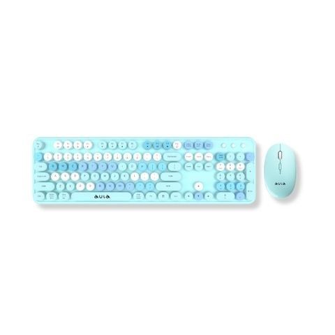 Combo Bàn Phím Chuột Aula AC306 (Xanh Dương) Không Dây