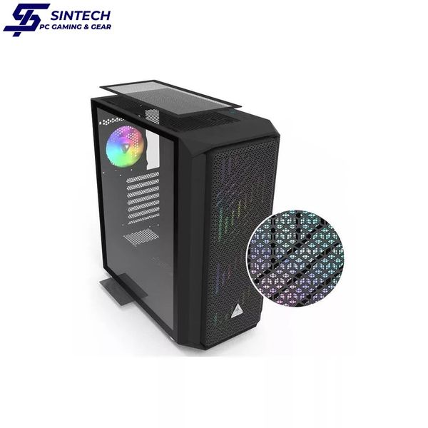 Vỏ Case Montech Air X ARGB E-ATX/ATX/M-ATX/ITX Đen Kèm Fan