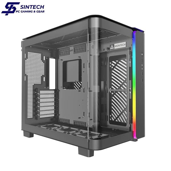 Vỏ Case Montech King 95 ATX/M-ATX/ITX Đen Kèm sẵn 6 Fan ARGB