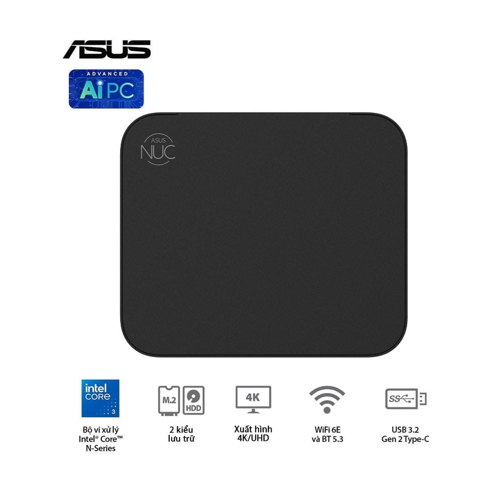 PC Mini ASUS NUC 14 Essential RNUC14MNK9700000 INTEL CORE N97 DDR5/WIFI6/NO-OS