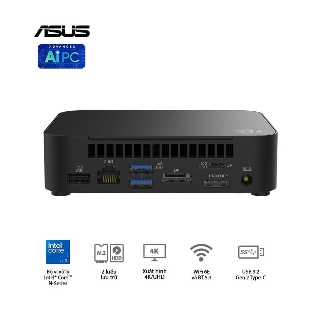 PC Mini ASUS NUC 14 Essential RNUC14MNK9700000 INTEL CORE N97 DDR5/WIFI6/NO-OS