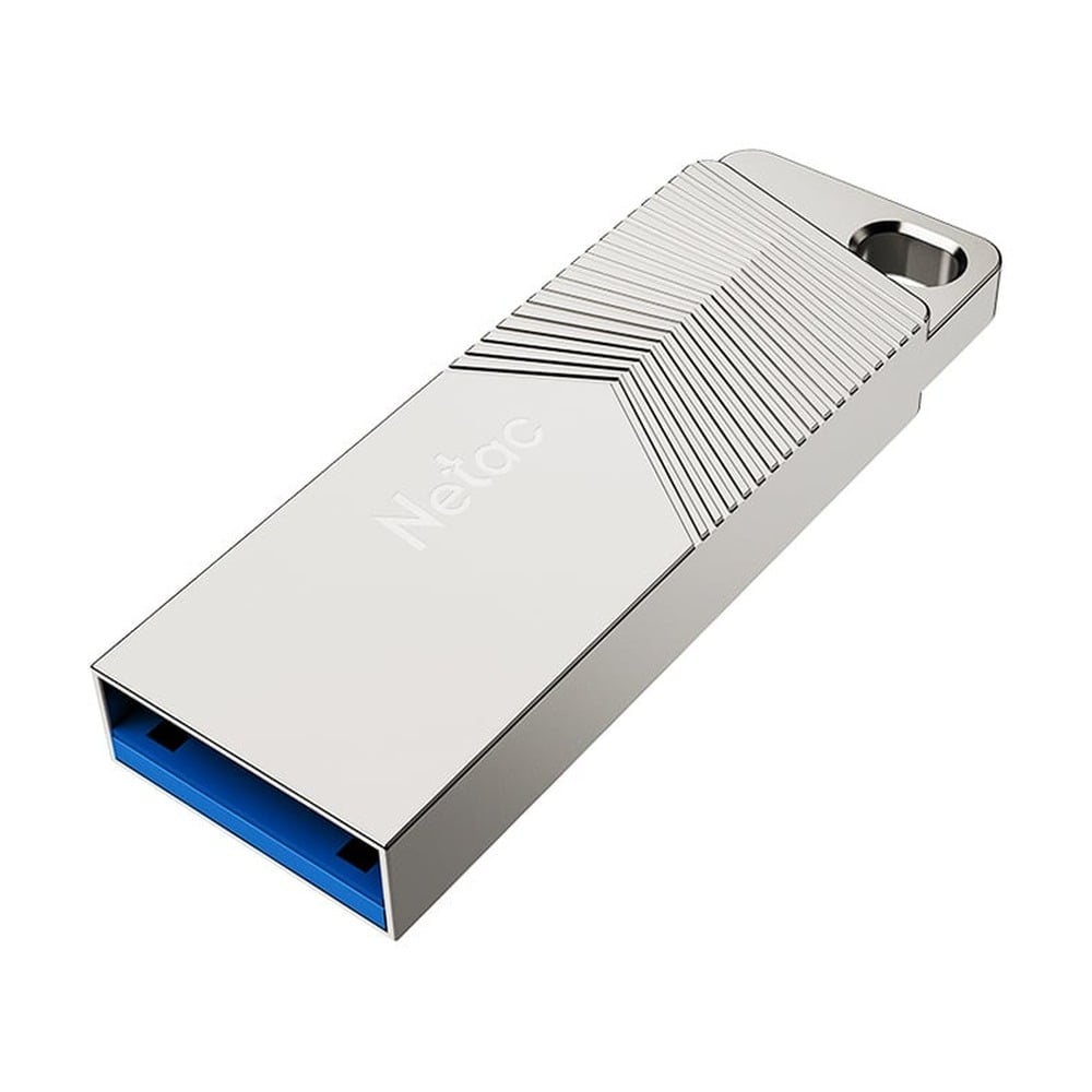 USB Netac UM1 64GB Pearl Nickel (USB 3.2, Flash Drive, 150MB/s)