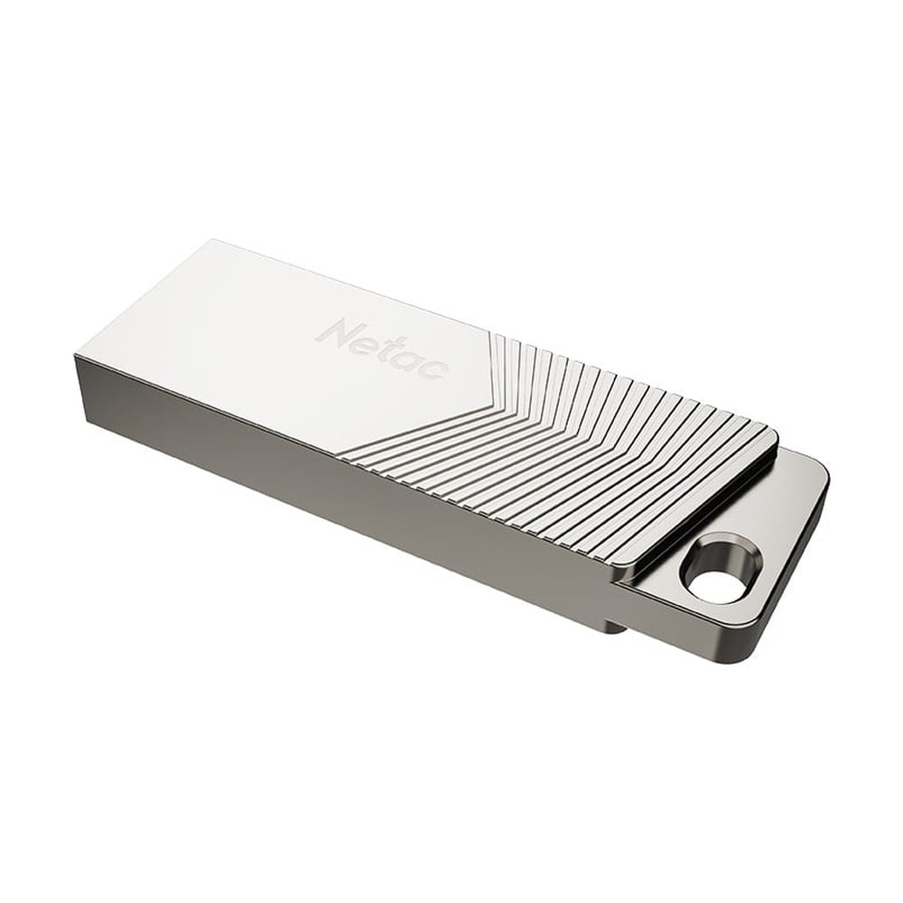USB Netac UM1 64GB Pearl Nickel (USB 3.2, Flash Drive, 150MB/s)