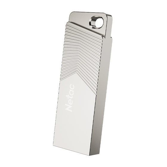 USB Netac UM1 64GB Pearl Nickel (USB 3.2, Flash Drive, 150MB/s)
