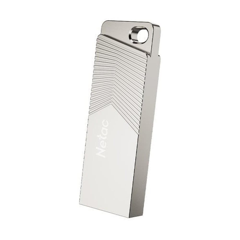 USB Netac UM1 64GB Pearl Nickel (USB 3.2, Flash Drive, 150MB/s)