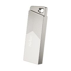 USB Netac UM1 64GB Pearl Nickel (USB 3.2, Flash Drive, 150MB/s)