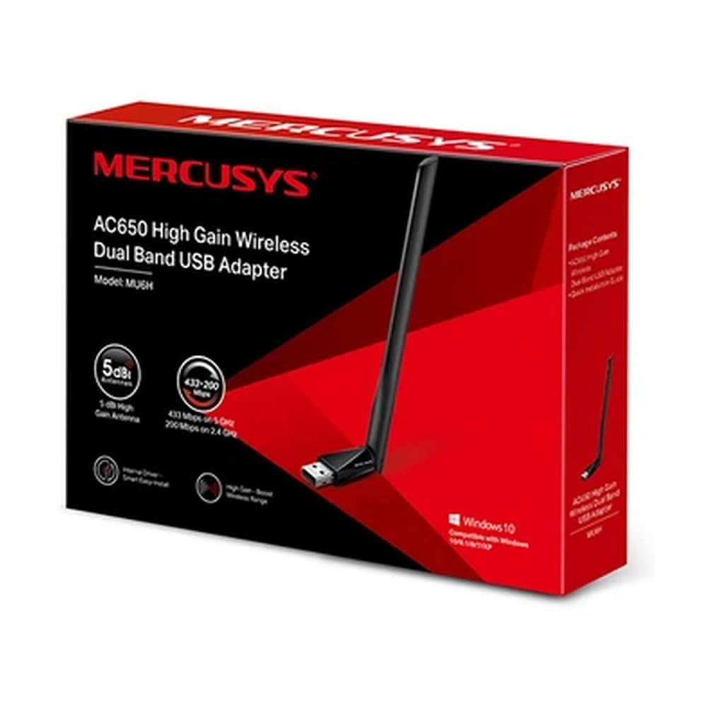 USB Wifi Công Suất Cao AC650 Mercusys MU6H