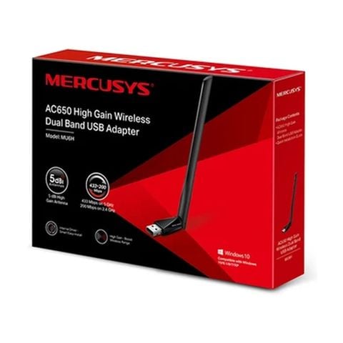 USB Wifi Công Suất Cao AC650 Mercusys MU6H