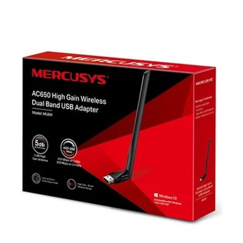 USB Wifi Công Suất Cao AC650 Mercusys MU6H