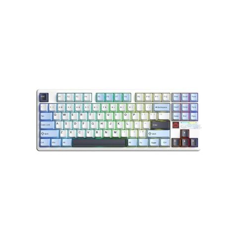 Bàn phím cơ gaming AULA F87 PRO V2 (2612) 3 mode (Phiên bản Xanh dương + trắng + tím đậm/ Star Vector switch)