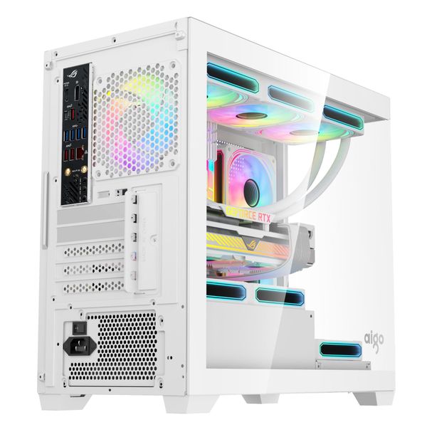 VỎ CASE AIGO C218M MATX Trắng