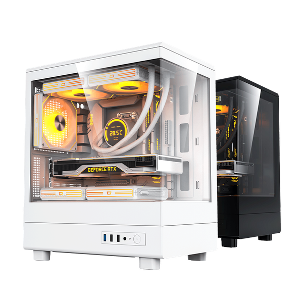 Vỏ Case DARKFLASH DB330M M-ATX Trắng GLASS