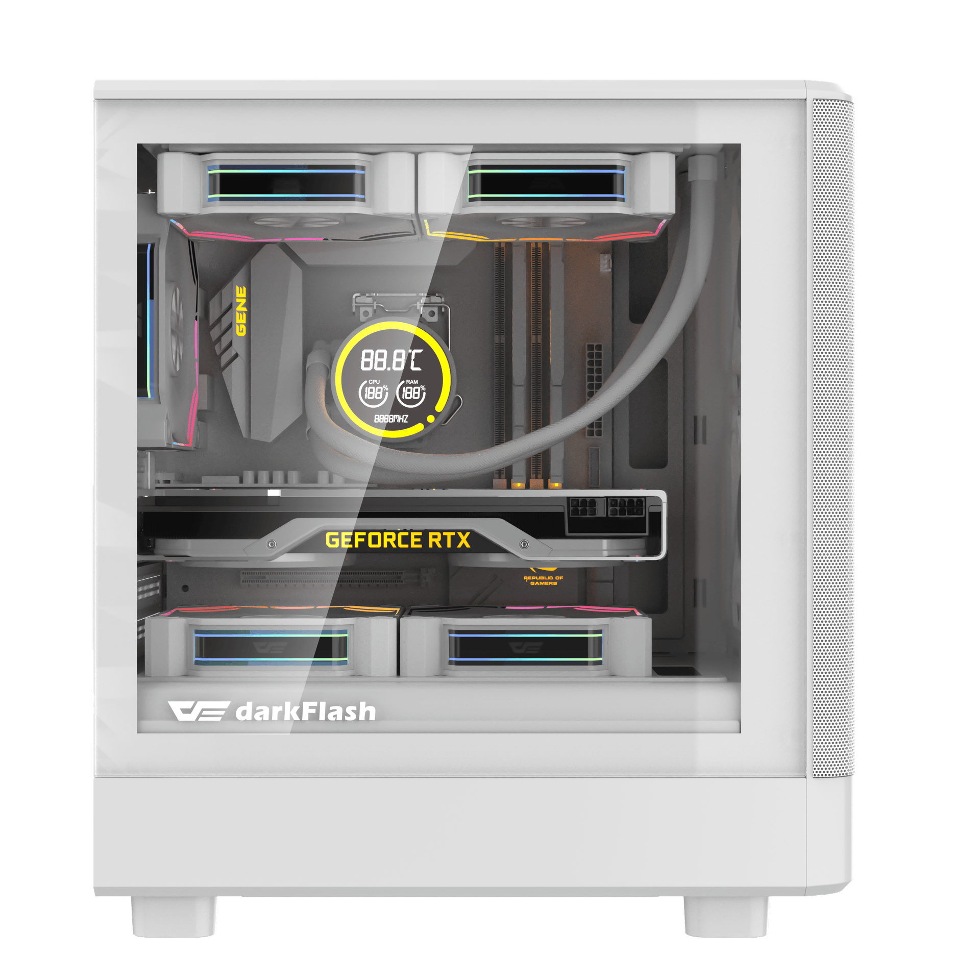 Vỏ Case DARKFLASH DB330M M-ATX Trắng MESH