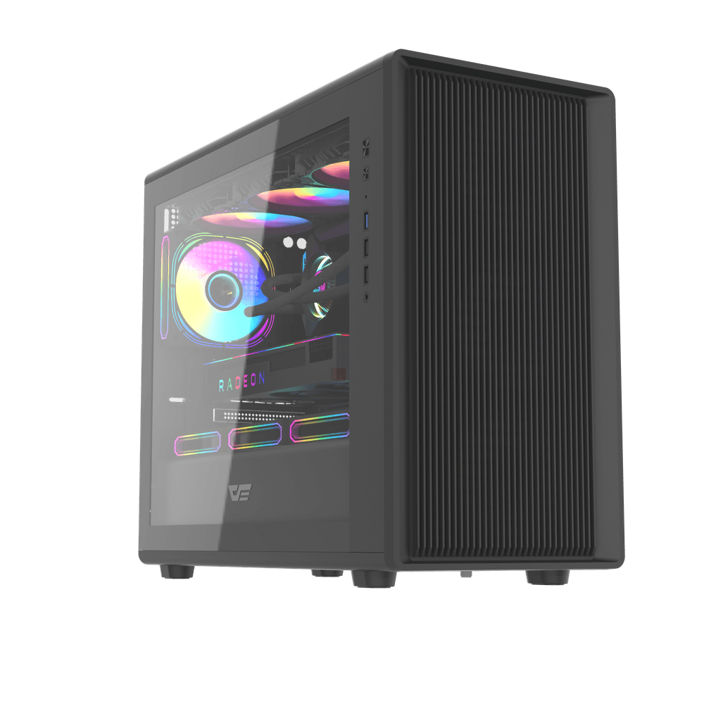Vỏ Case DARKFLASH DB460M Đen Sẵn 4Fan
