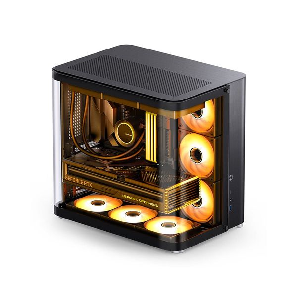 VỎ CASE JONSBO TK-2 BLACK ATX ( MID TOWER, MÀU ĐEN, KÍNH CONG)