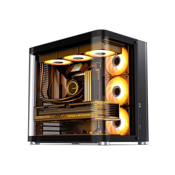 VỎ CASE JONSBO TK-2 BLACK ATX ( MID TOWER, MÀU ĐEN, KÍNH CONG)